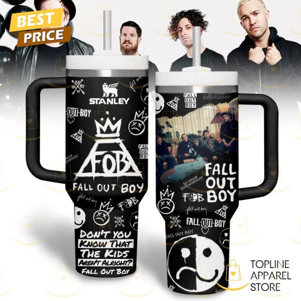 Fall Out Boy – The Kids Arent Alright Tumbler With Handle And Straw