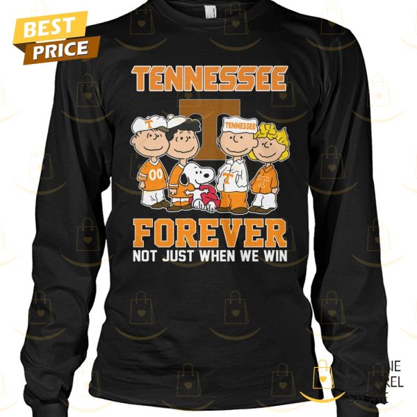 Tennessee Volunteers x Peanuts Forever Not Just When We Win Unisex T-Shirt