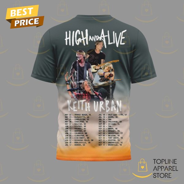 Keith Urban High And Alive 3D T-Shirt