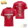 2025 Champions Playoff Semifinal Goodyear Cotton Bowl Texas Longhorns 3D T-Shirt – White