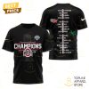 Champions Ohio State Buckeyes 2024 3D T-Shirt