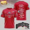 Champions Ohio State Buckeyes 2024 3D T-Shirt – White