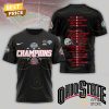 Champions Ohio State Buckeyes 2025 3D T-Shirt