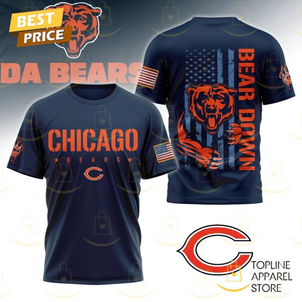 Chicago Bears – Bear Down 3D T-Shirt