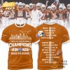 Chick Fil A Peach Bowl Champions 2025 Texas Longhorns Hook Em Horns 3D T-Shirt