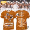 Chick Fil A Peach Bowl 2025 Champions Texas Longhorns Hook Em Horns 3D T-Shirt