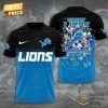 Detroit Lions NFC North Champions 2024 Back To Back 3D T-Shirt