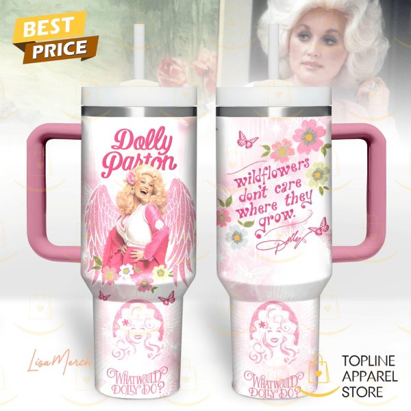 Dolly Parton What Would Dolly Do Tumbler With Handle And Straw