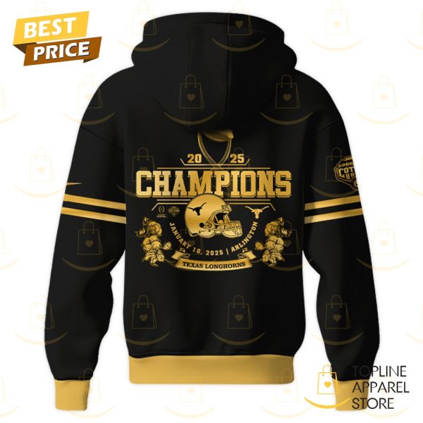 Texas Longhorns Cotton Bowl Champions 2025 Goodyear Hoodie