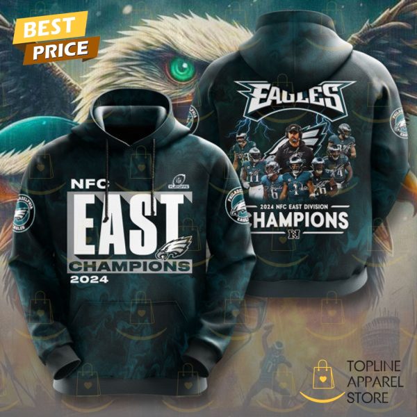 Philadelphia Eagles 2024 NFC East Division Champions Signature Hoodie