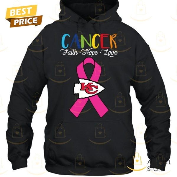 Kansas City Chiefs Cancer Faith – Hope – Love Unisex T-Shirt