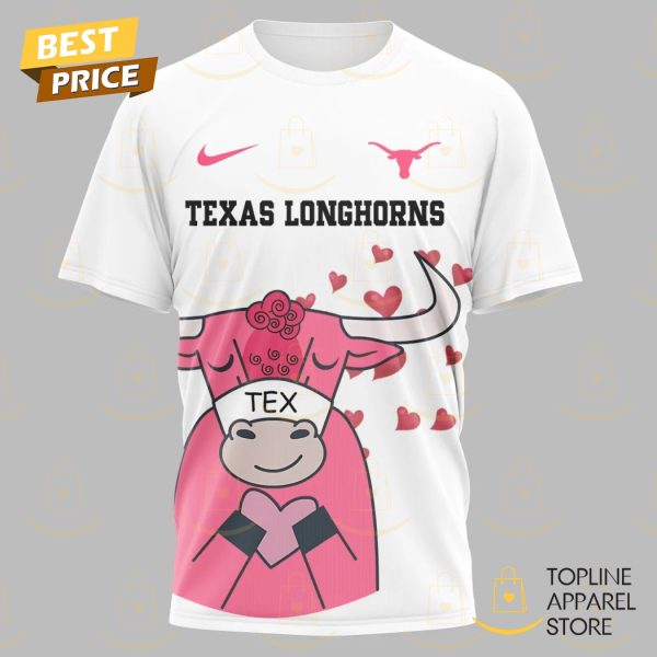 Personalized Texas Longhorns Happy Valentina 3D T-Shirt