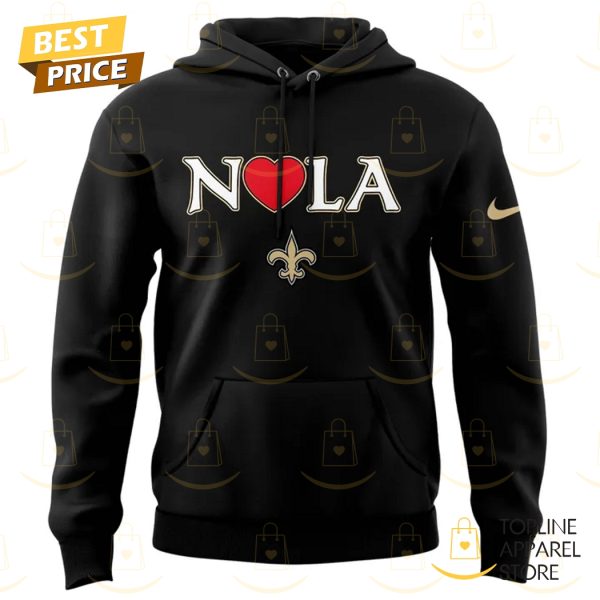 New Orleans Saints NOLA Design Hoodie – Black