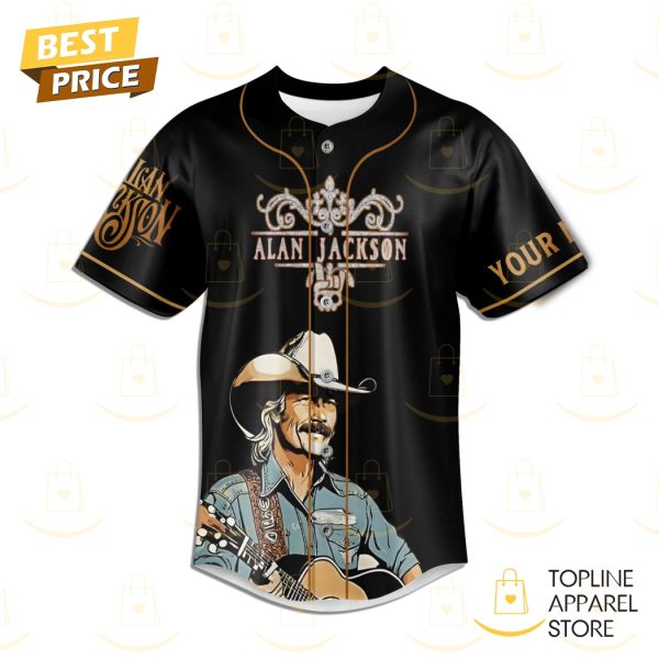 Personalized Alan Jackson – Last Call One More For The Road Signature Baseball Jersey