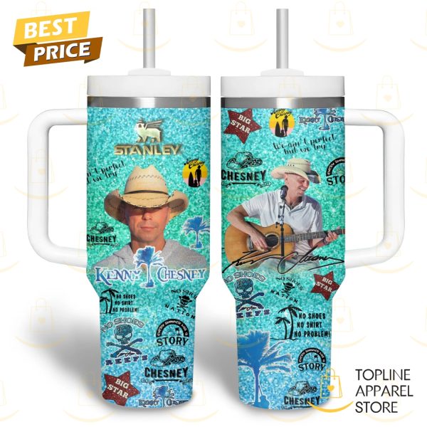 Kenny Chesney – No Shoes No Shirt No Problems Tumbler With Handle And Straw