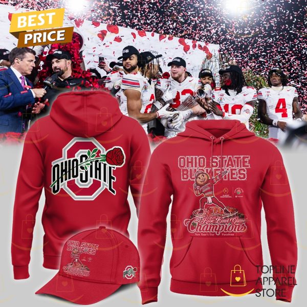 Ohio State Buckeyes 2025 Rose Bowl Game Champions Hoodie