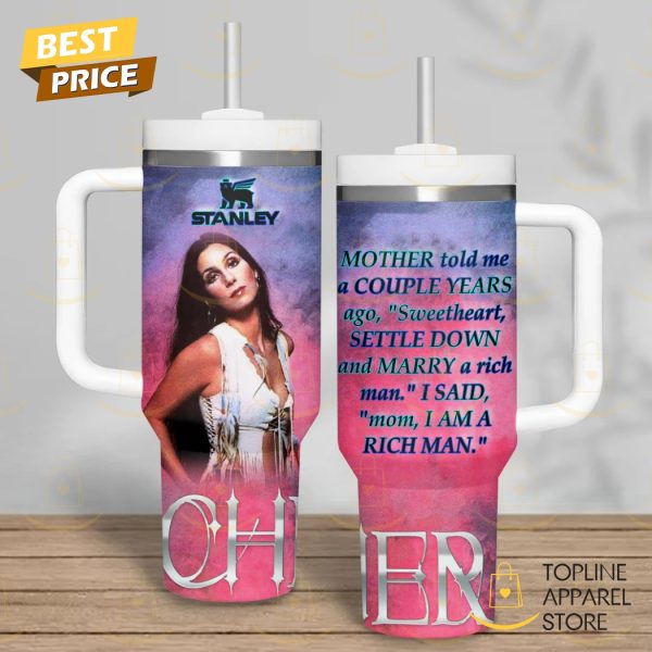 Cher – Mother Told Me A Couple Years Ago Tumbler With Handle And Straw