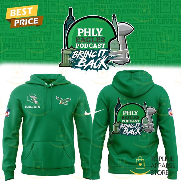 Philadelphia Eagles Podcast Bring It Black Hoodie