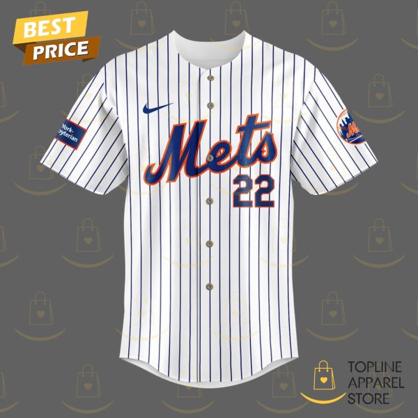 New York Mets Juan Soto 22 With Signature Baseball Jersey