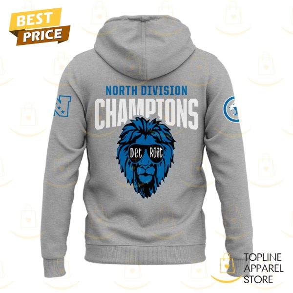 Ready To Roll 2024 NFC North Division Champions Detroit Lions Hoodie – Grey