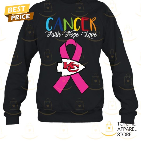 Kansas City Chiefs Cancer Faith – Hope – Love Unisex T-Shirt