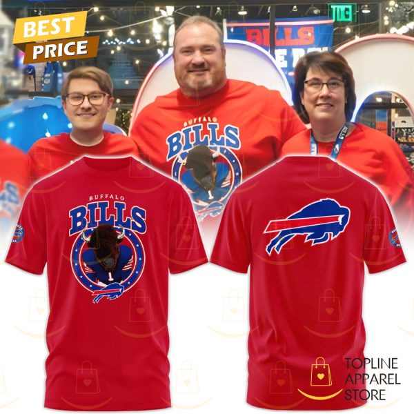 2025 Buffalo Bills Football Design 3D T-Shirt – Red