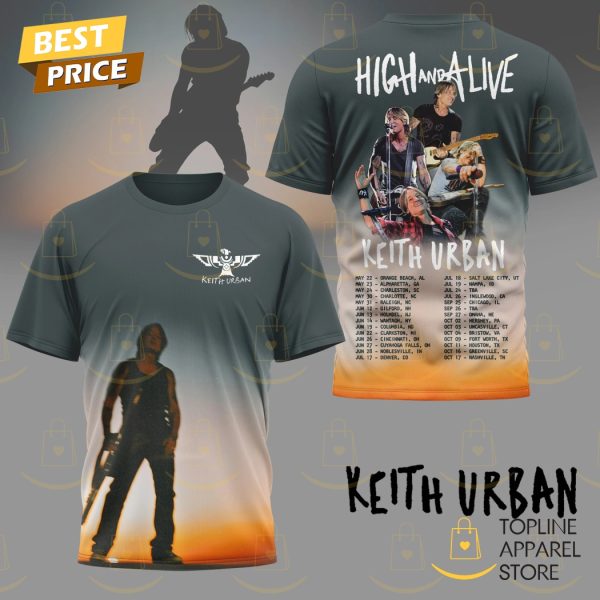 Keith Urban High And Alive 3D T-Shirt