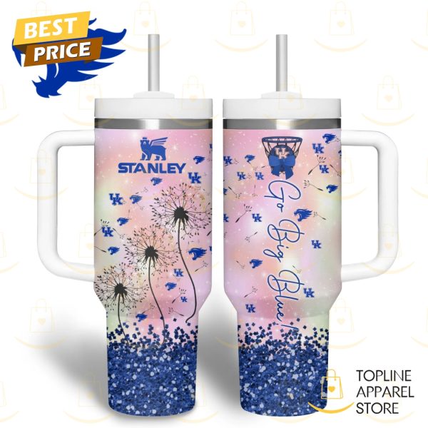 Kentucky Wildcats Basketball – Go Big Blue Tumbler With Handle And Straw