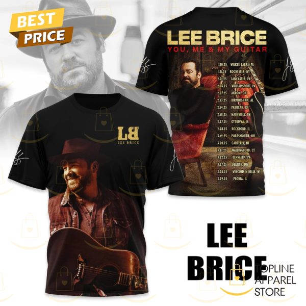 Lee Brice – You Me And My Guitar Signature 3D T-Shirt