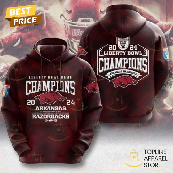 Liberty Bowl Champions Arkansas Razorbacks Football Hoodie