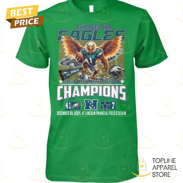 Philadelphia Eagles 2024 NFC East Division Champions Unisex T-Shirt