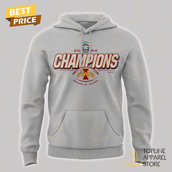 2024 Pop-Tarts Bowl Champions Iowa State Cyclones Football Hoodie