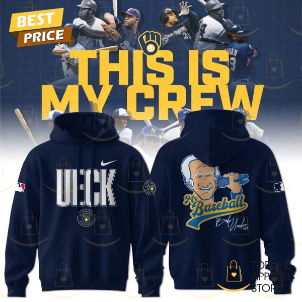 Mr Baseball Bob Uecker Baseball Tribute Milwaukee Brewers Hoodie