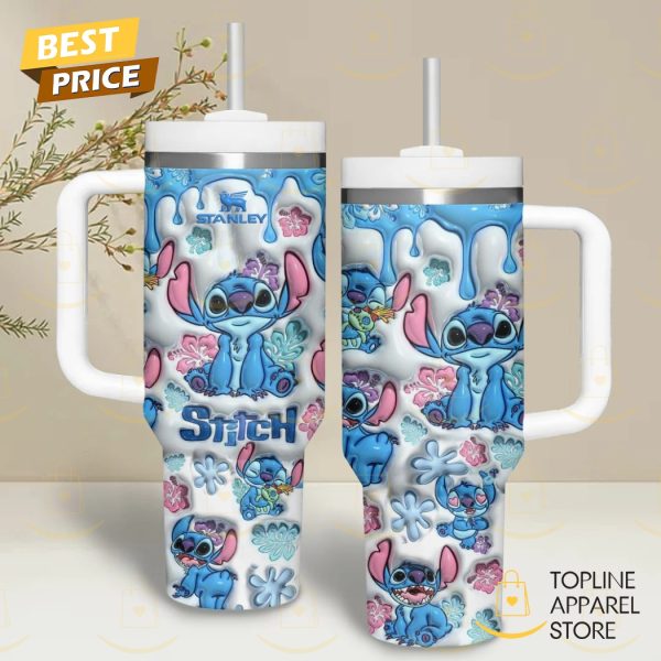 Stitch Tumbler With Handle And Straw