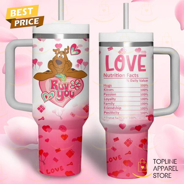 Scooby-Doo Ruv You Tumbler With Handle And Straw