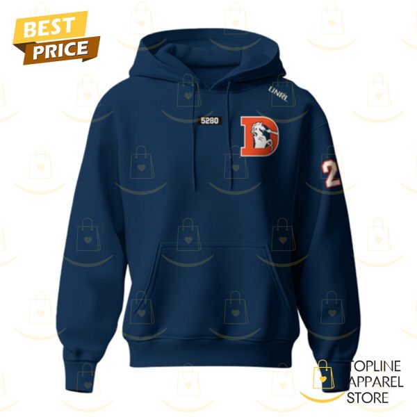 2025 Denver Broncos Football Deisgn Blue Hoodie