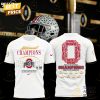 National Champions 2024-25 CFP Ohio State Buckeyes 3D T-Shirt – Red