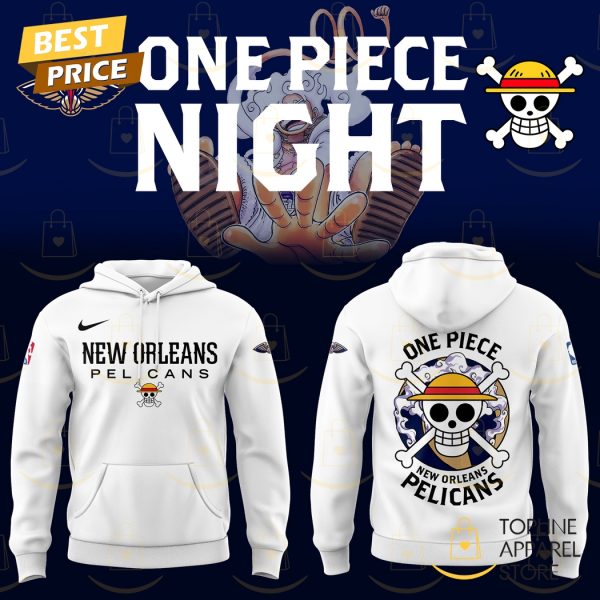 New Orleans Pelicans Basketball x One Piece Night Hoodie