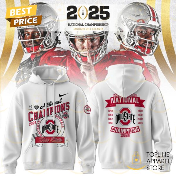 National Champions 2024 College Football Playoff Ohio State Buckeyes Hoodie