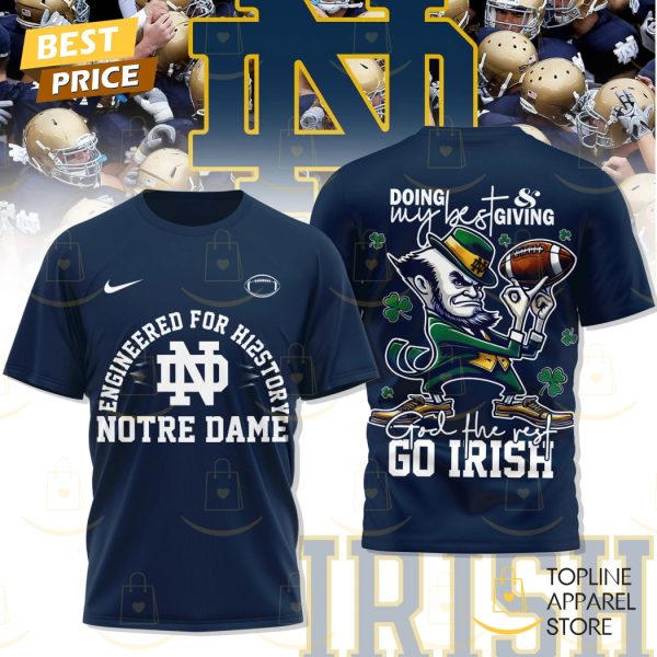 Notre Dame Fighting Irish Engineered For H12story 3D T-Shirt