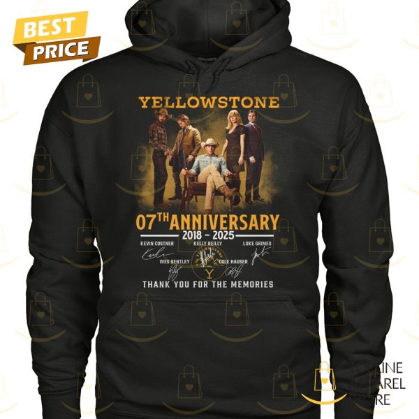 Yellowstone 07th Anniversary 2018-2025 Signature Thank You For The Memories Unisex T-Shirt