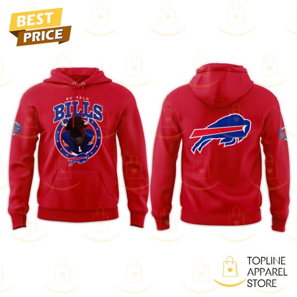 2025 Buffalo Bills Football Design Hoodie – Red