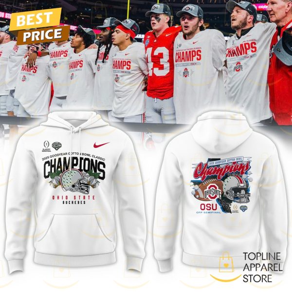 Ohio State Buckeyes 2025 Cotton Bowl Classic Champions Hoodie