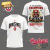 Ohio State Buckeyes 2025 National Champions Ohio State 3D T-Shirt – Black