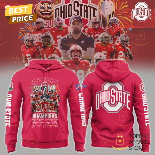 Ohio State Buckeyes College Football National Champions Signature Hoodie