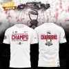 Ohio State Buckeyes College Football Playoff 2025 Cotton Bowl Champions 3D T-Shirt – Black