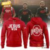 Ohio State Buckeyes Football Follow Jesus Hoodie – White