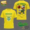 Oregon Ducks Basketball Go Ducks 3D T-Shirt – Green