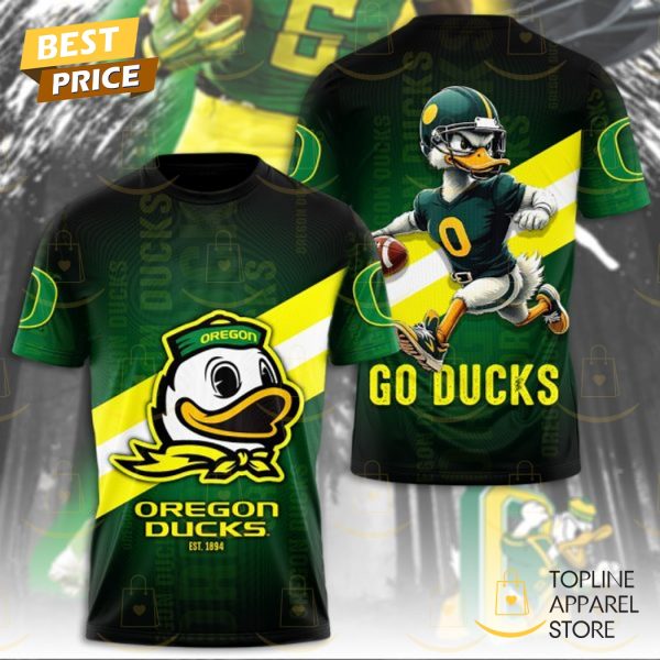 Oregon Ducks Football Go Ducks Est 1894 3D T-Shirt