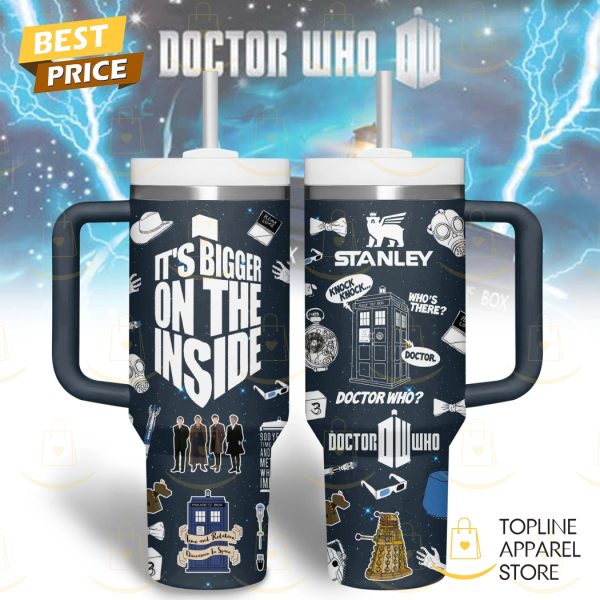 Doctor Who Its Bigger On The Inside Tumbler With Handle And Straw